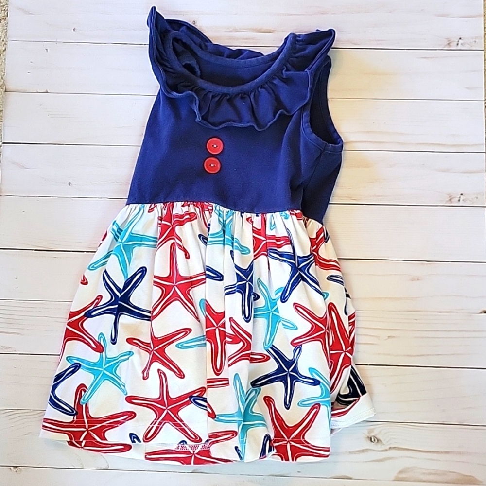 Girls Eleanor Rose Starfish Dress